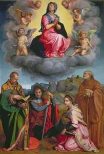 Madone en gloire avec quatre saints - Andrea del Sarto